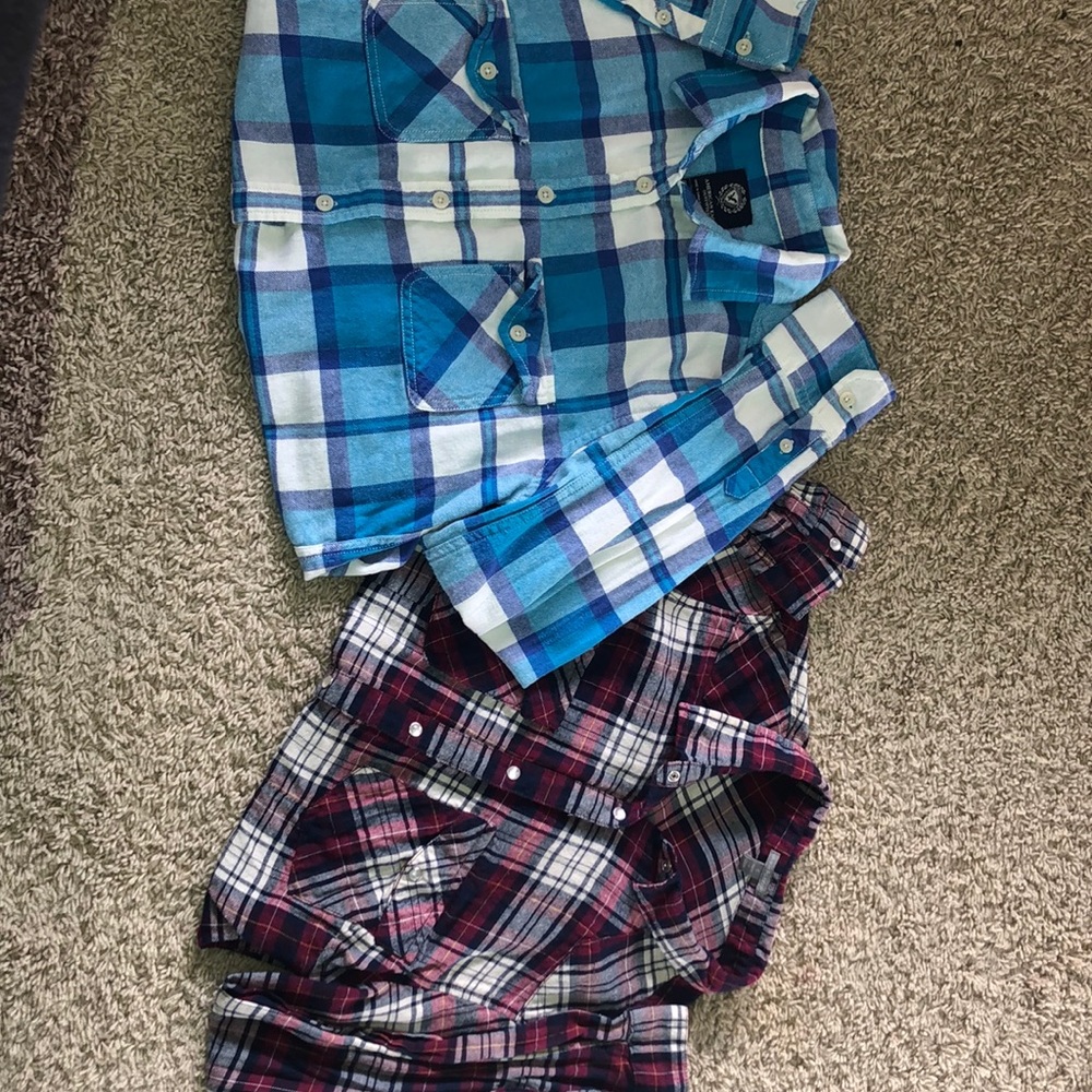 2 flannels size S